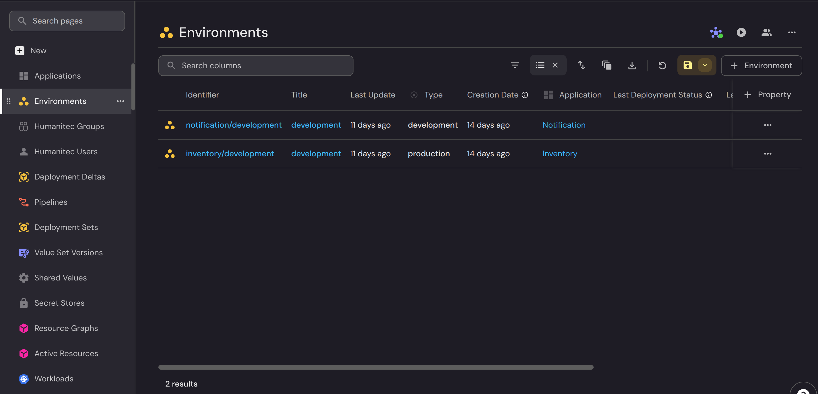 Humanitec Integration